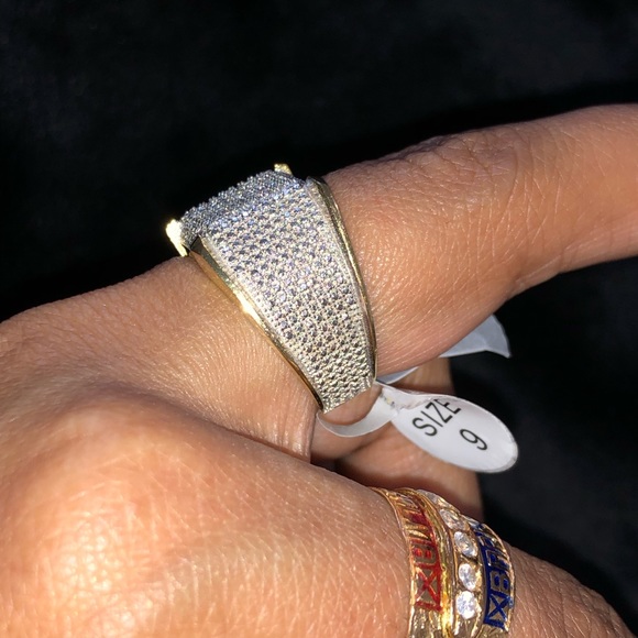 REAL DIAMOND Ring not CZ not moissanite UNBEATABLE - Picture 9 of 10